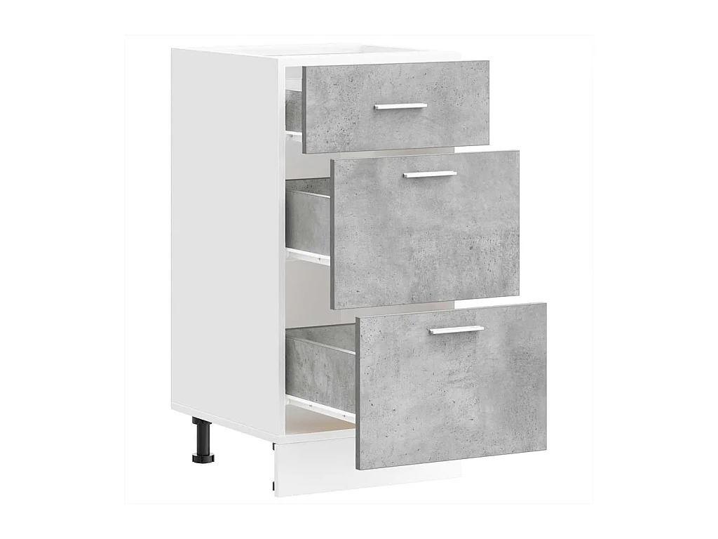 Meuble bas "Lyon" Gris béton 40 x 46 x 81,5 cm Bois d'ingénierie