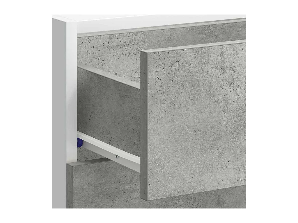 Meuble bas "Lyon" Gris béton 40 x 46 x 81,5 cm Bois d'ingénierie