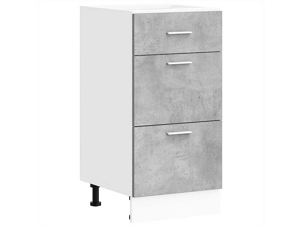 Meuble bas "Lyon" Gris béton 40 x 46 x 81,5 cm Bois d'ingénierie