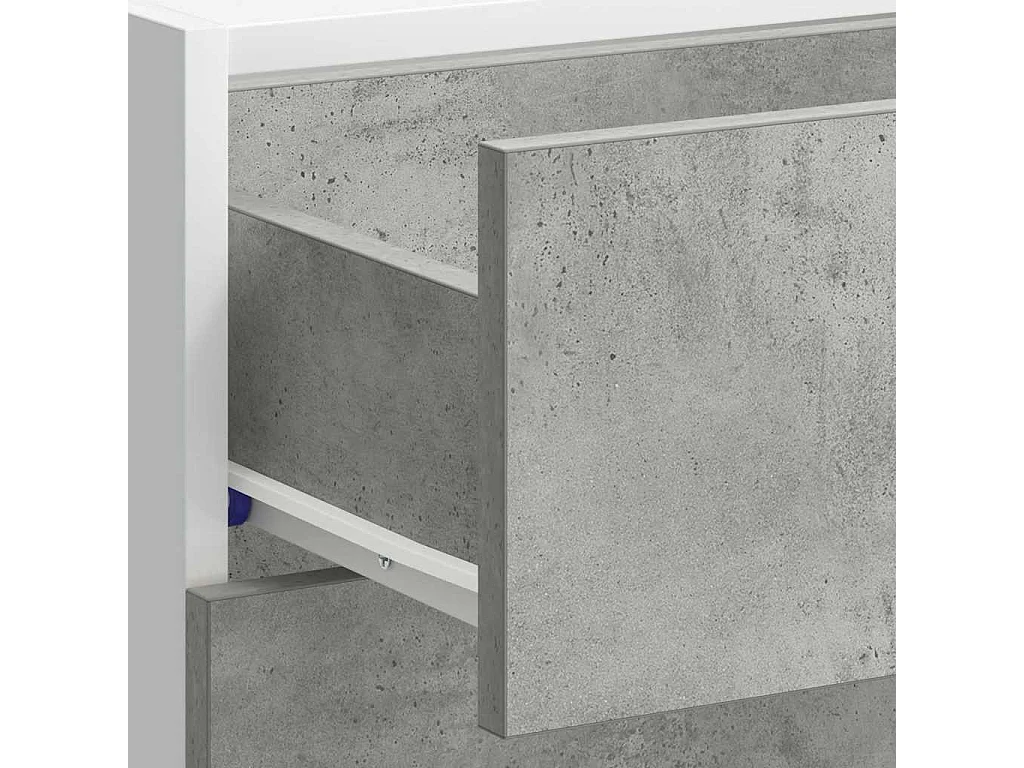 Meuble bas "Lyon" Gris béton 40 x 46 x 81,5 cm Bois d'ingénierie