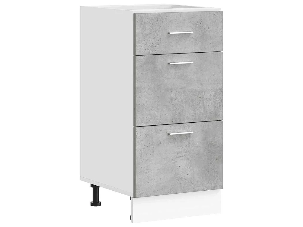 Meuble bas "Lyon" Gris béton 40 x 46 x 81,5 cm Bois d'ingénierie