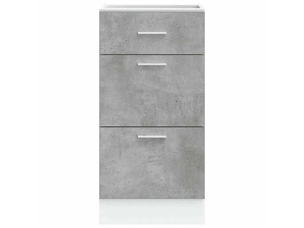 Meuble bas "Lyon" Gris béton 40 x 46 x 81,5 cm Bois d'ingénierie