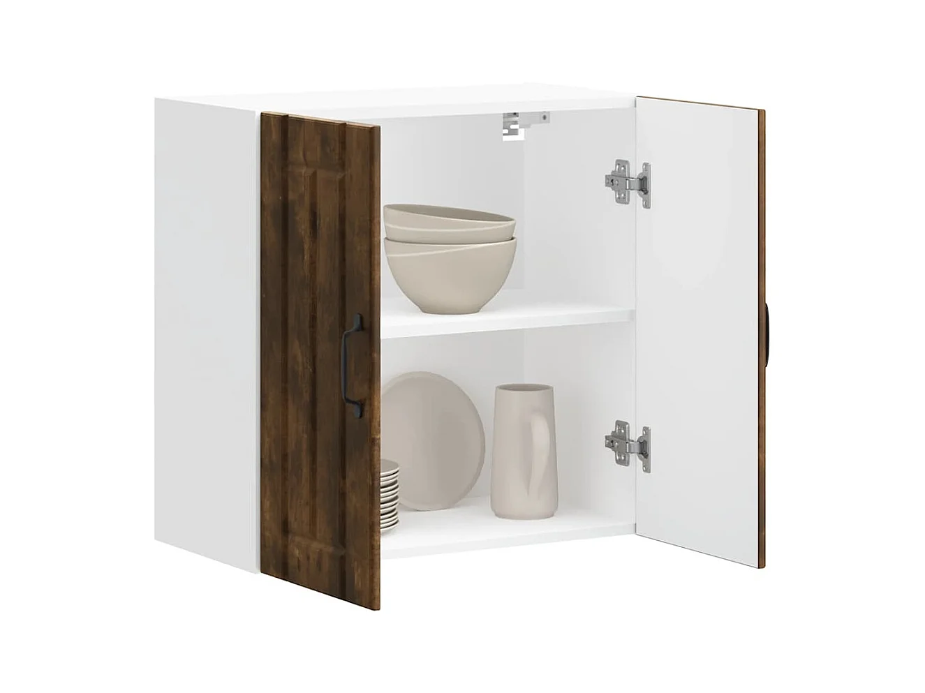 Armoire murale de cuisine Lucca chêne fumé bois ingénierie