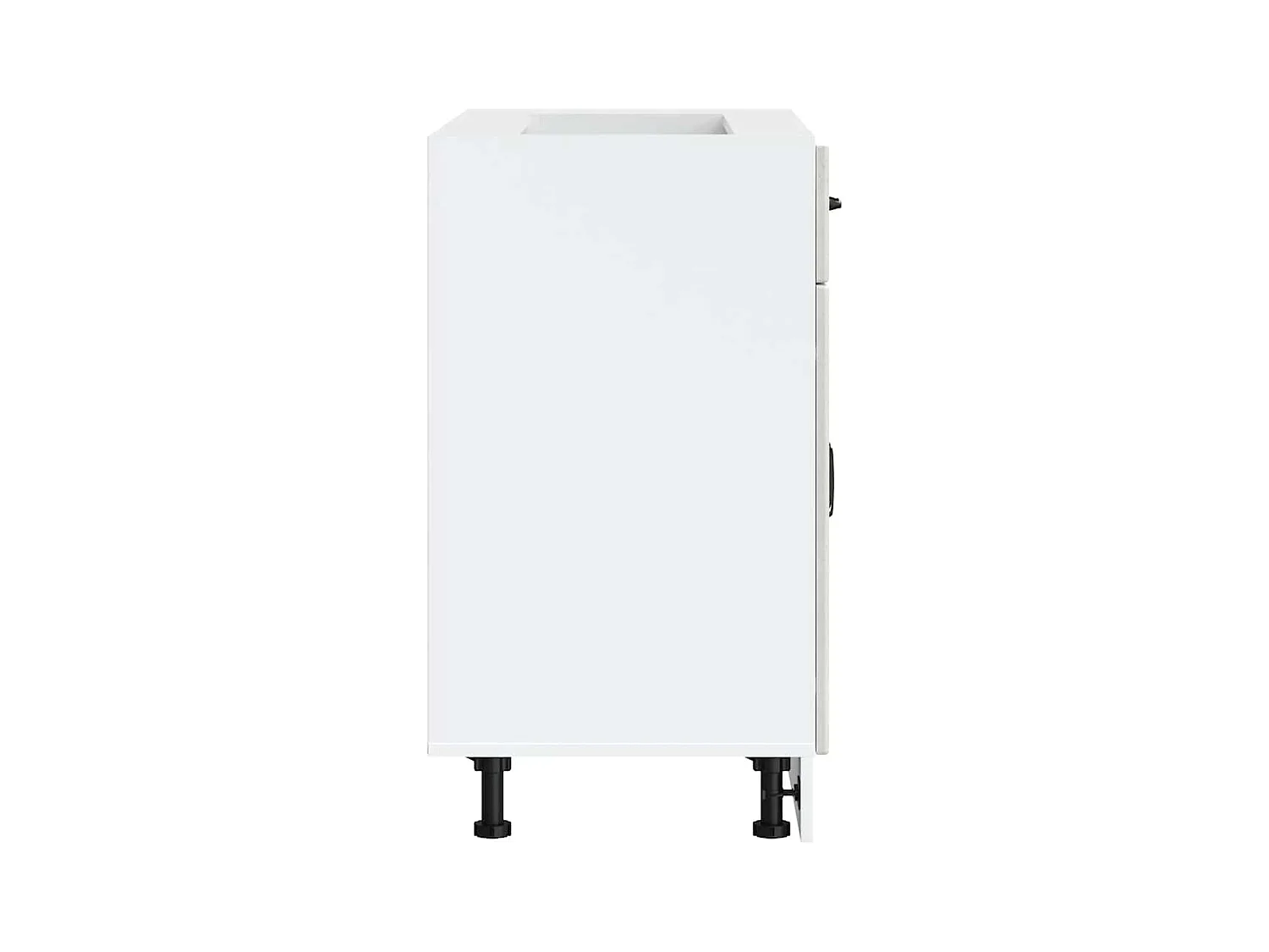 Armoire de cuisine Lucca gris béton bois ingénierie