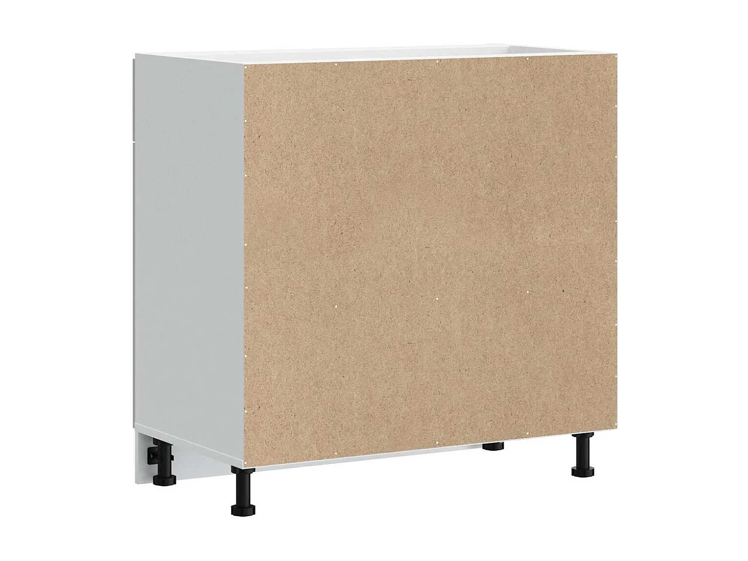 Armoire de cuisine Lucca gris béton bois ingénierie