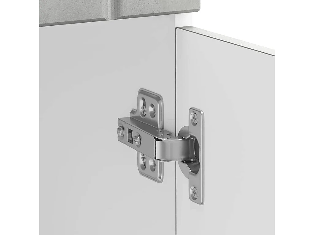 Armoire de cuisine Lucca gris béton bois ingénierie