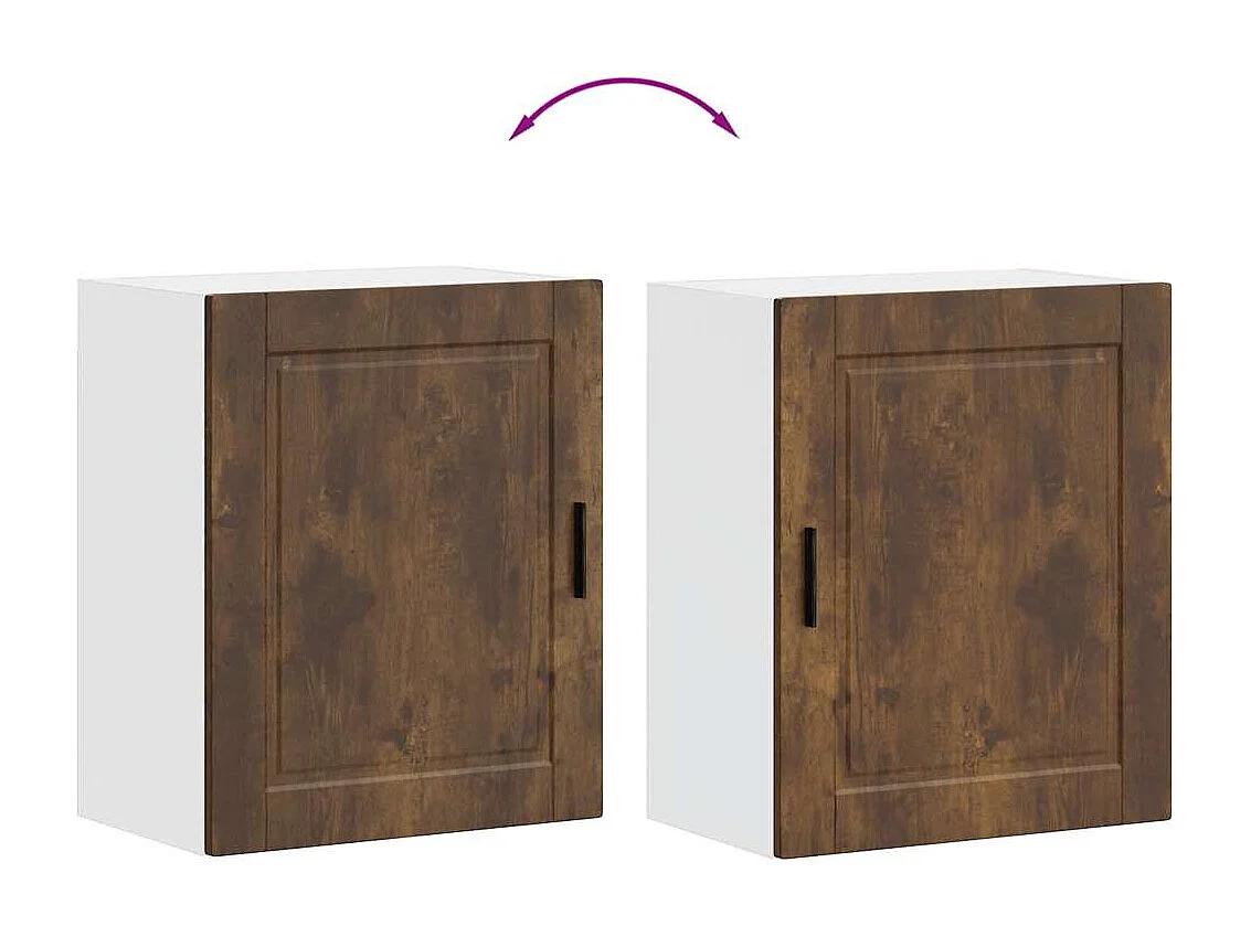 Armoire murale de cuisine Porto chêne fumé bois d'ingénierie