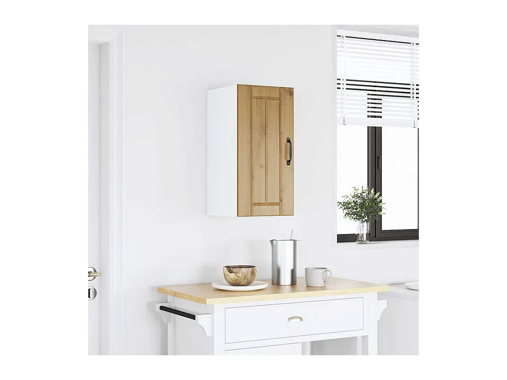 Armoire murale de cuisine Lucca chêne artisanal bois ingénierie