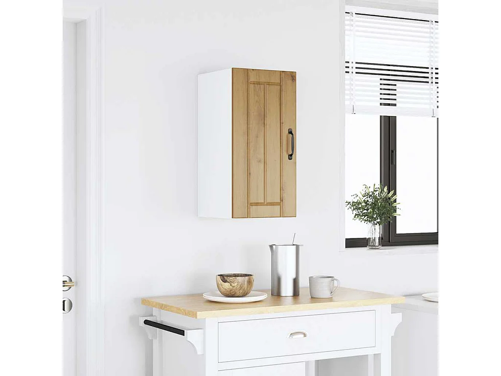 Armoire murale de cuisine Lucca chêne artisanal bois ingénierie