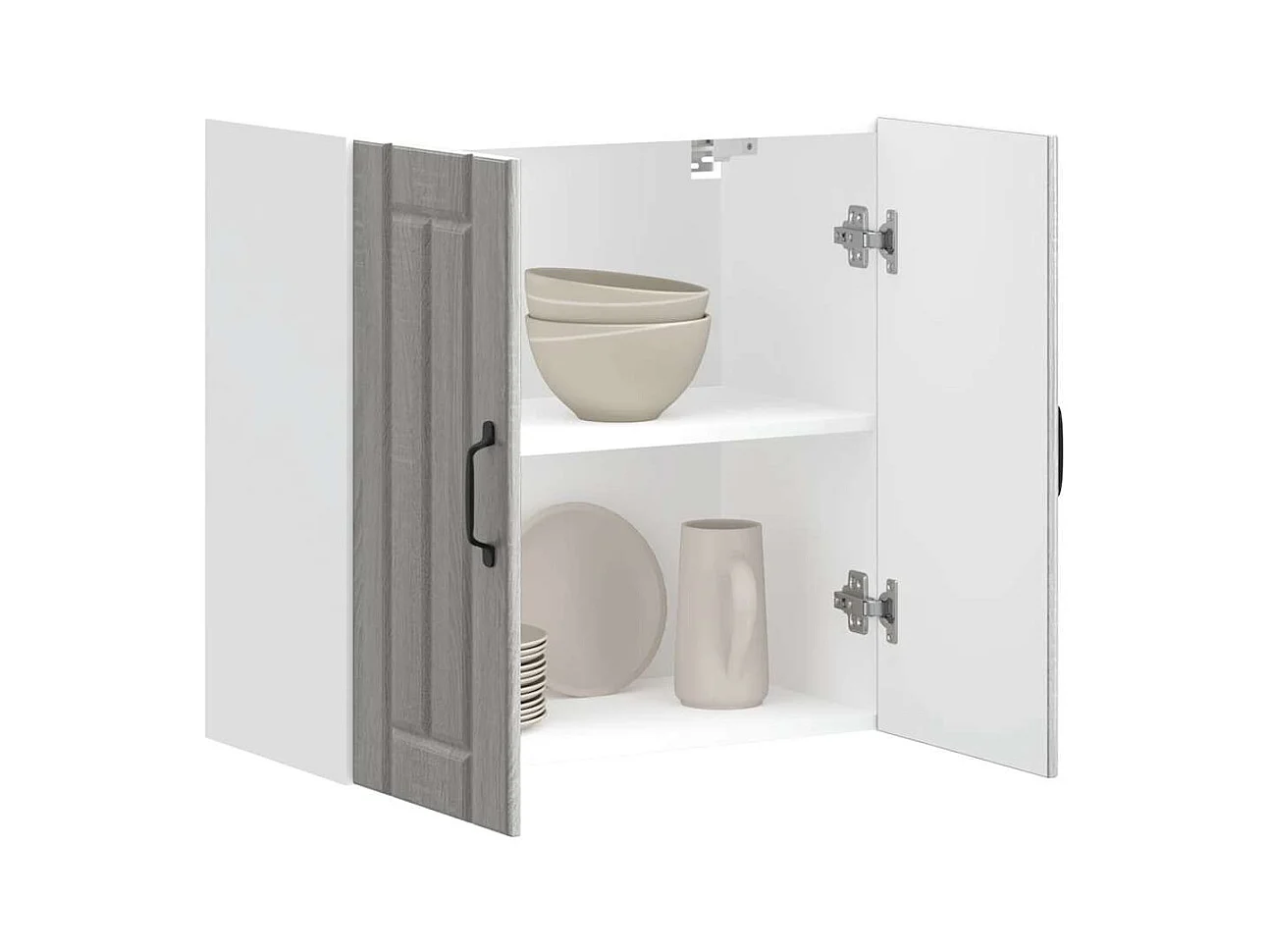 Armoire murale de cuisine Lucca sonoma gris bois ingénierie