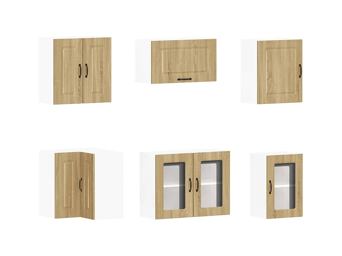 11 peças armário de cozinha conjunto Kalmar sonoma carvalho