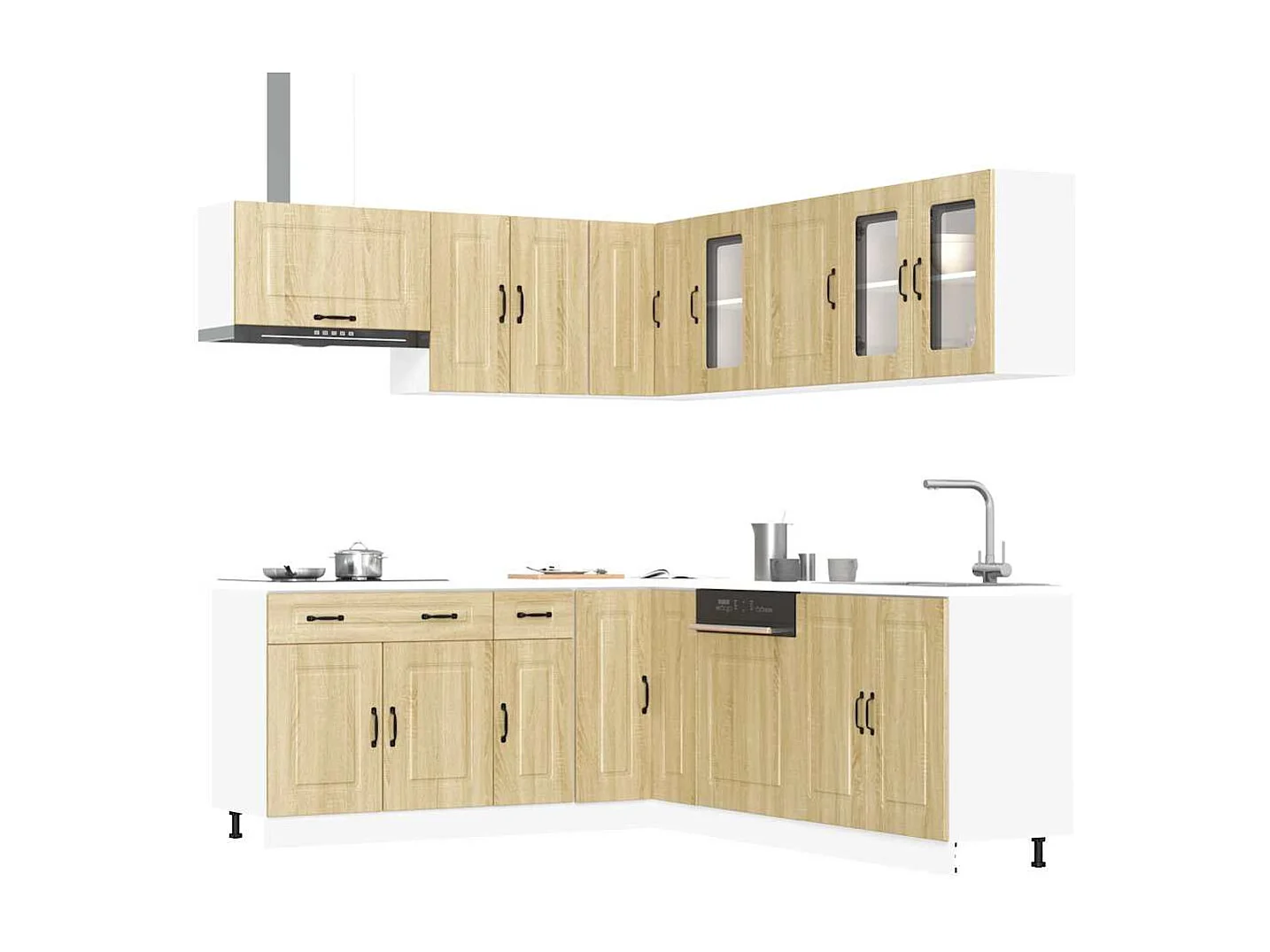 Ensemble d'armoires de cuisine 11 pcs Kalmar bois d'ingénierie