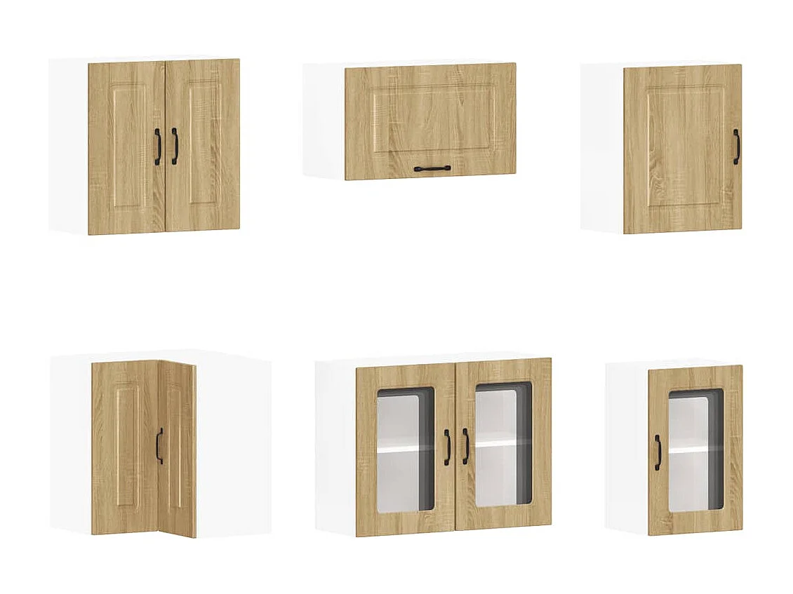 Ensemble d'armoires de cuisine 11 pcs Kalmar bois d'ingénierie