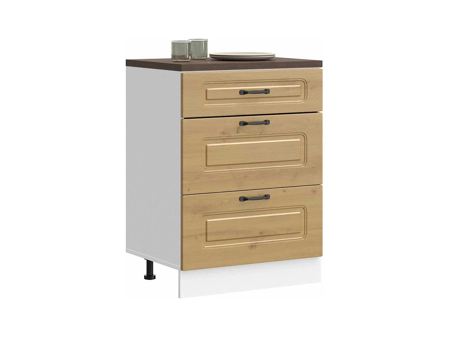 Armoire de cuisine Kalmar chêne artisanal bois d'ingénierie