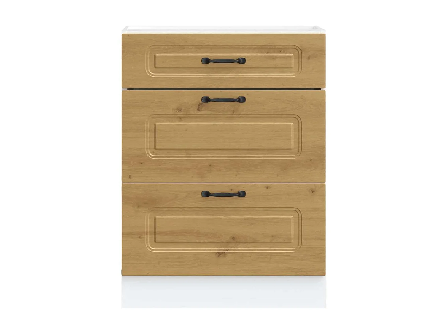 Armário de cozinha baixo Kalmar carvalho artesanal