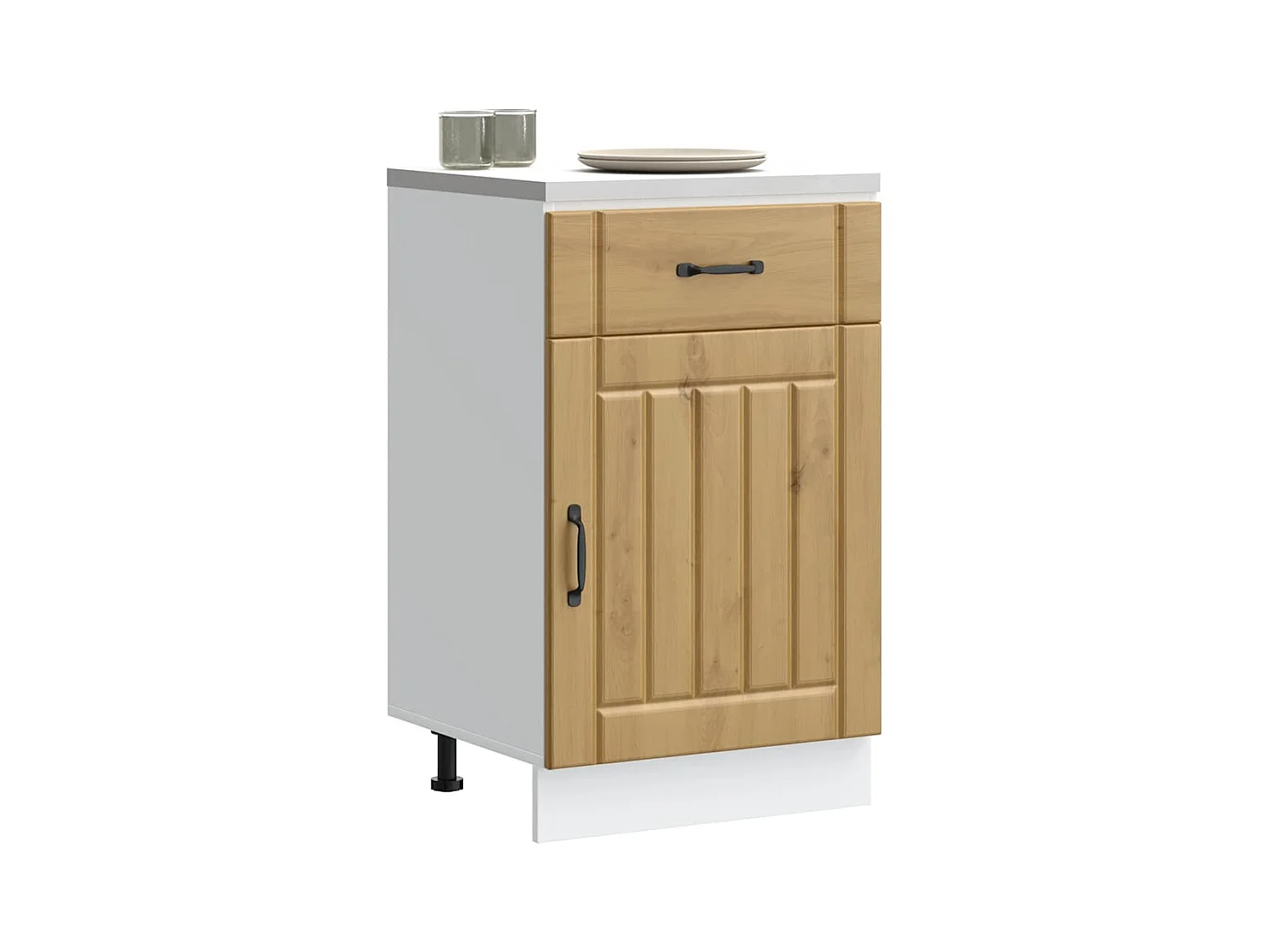 Mueble bajo de cocina Lucca roble artesanal