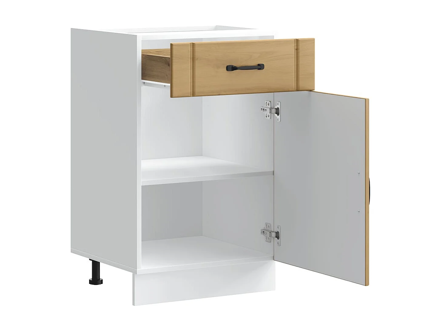 Mueble bajo de cocina Lucca roble artesanal