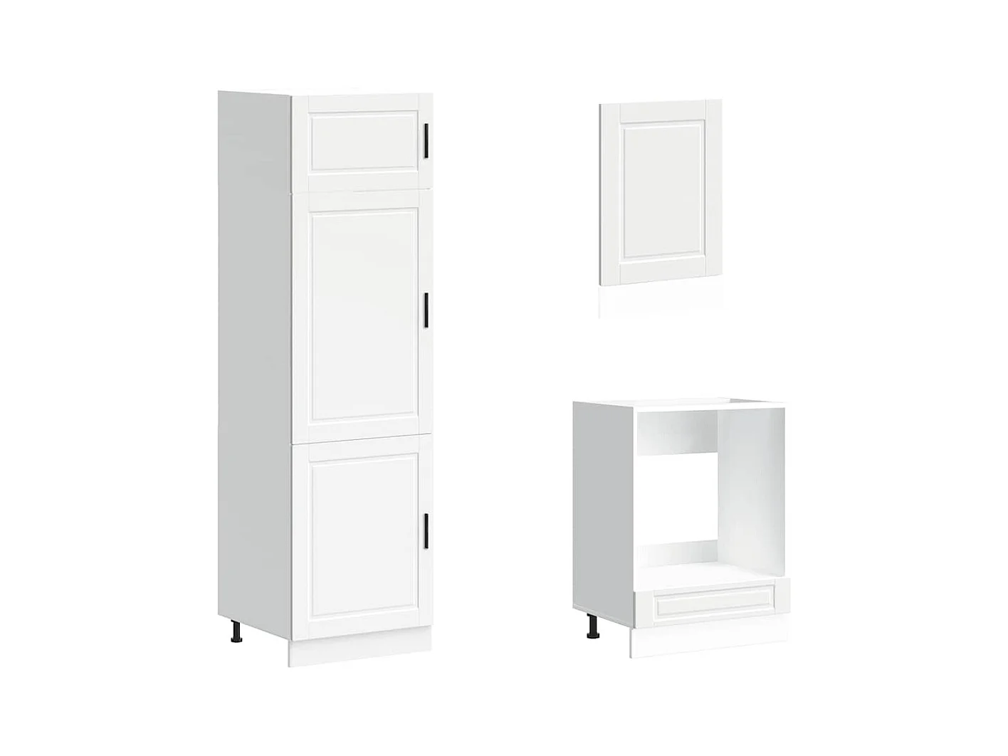 7-tlg. Küchenschrank-Set Porto Weiß Holzwerkstoff