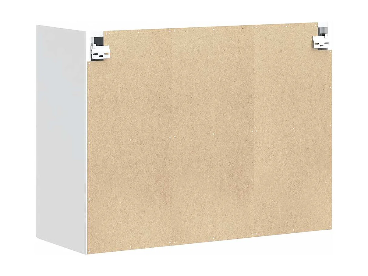 Armario de pared de cocina Kalmar blanca de alto brillo