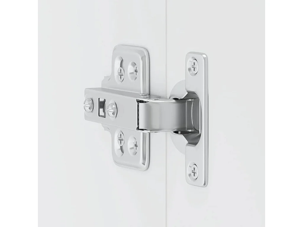 Armario de pared de cocina Kalmar blanca de alto brillo