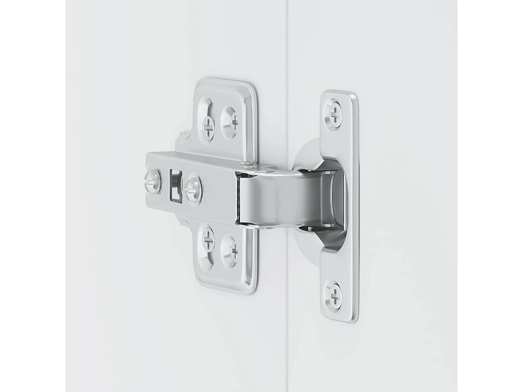 Armario de pared de cocina Kalmar blanca de alto brillo