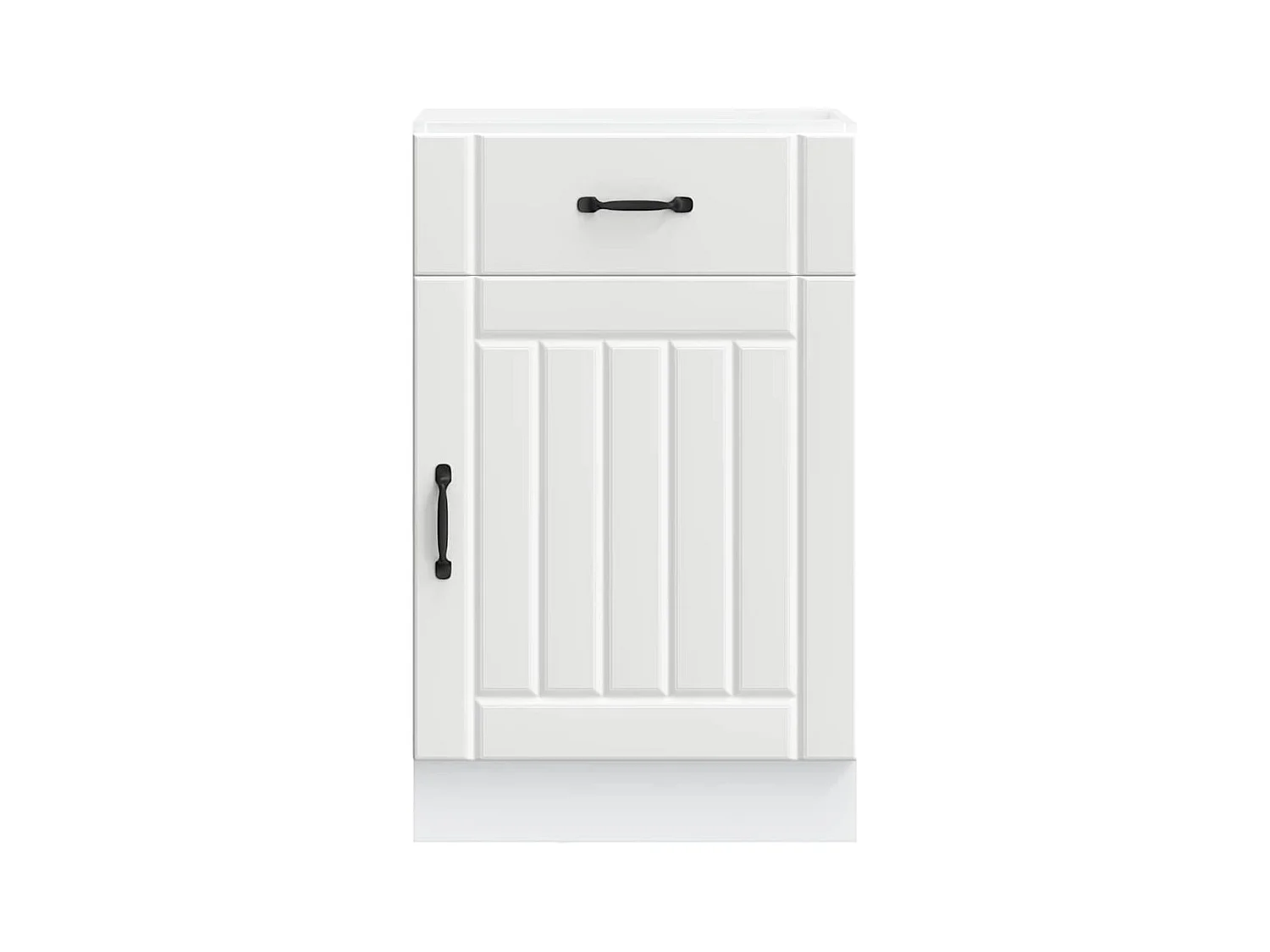 Mueble bajo de cocina Lucca madera de ingeniería blanca