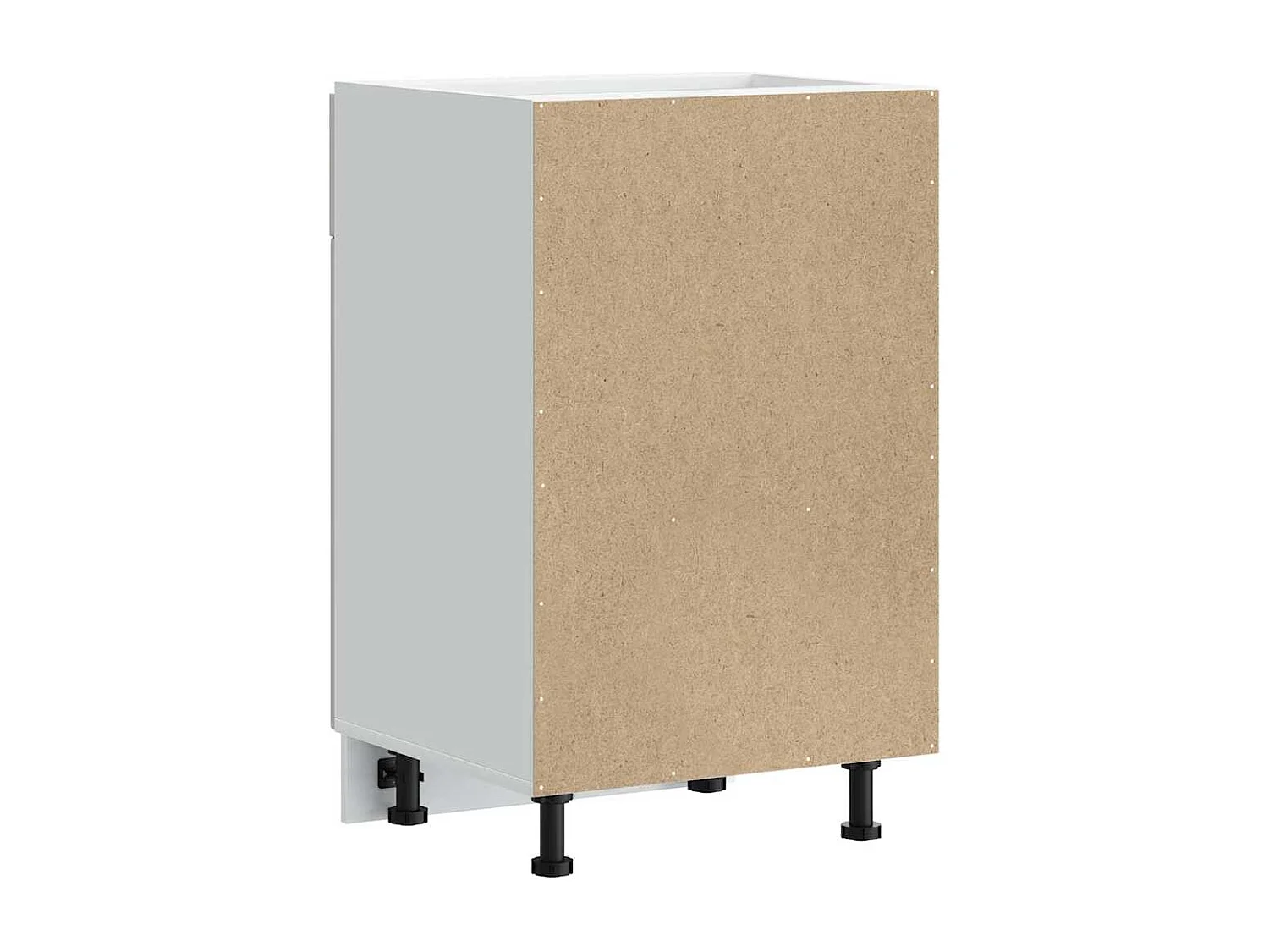 Mueble bajo de cocina Lucca madera de ingeniería blanca