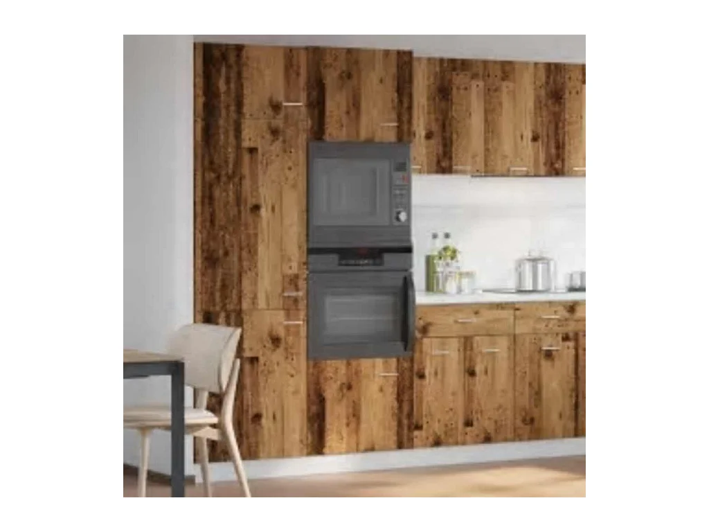 Mobile per Microonde “Lyon” Legno Antico 60x57x207 cm