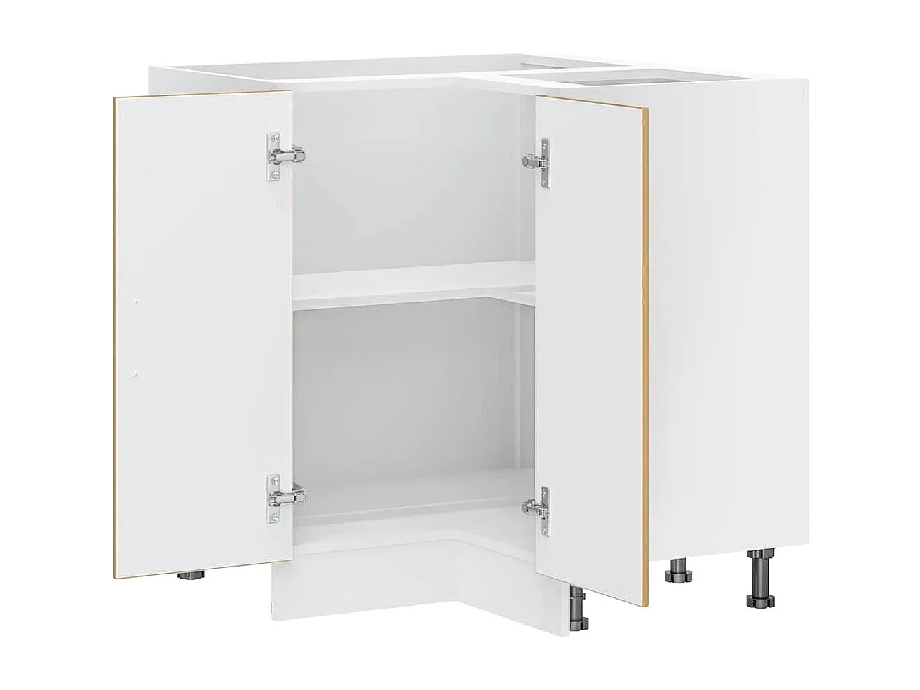 Armoire d'angle de cuisine Lucca chêne artisanal