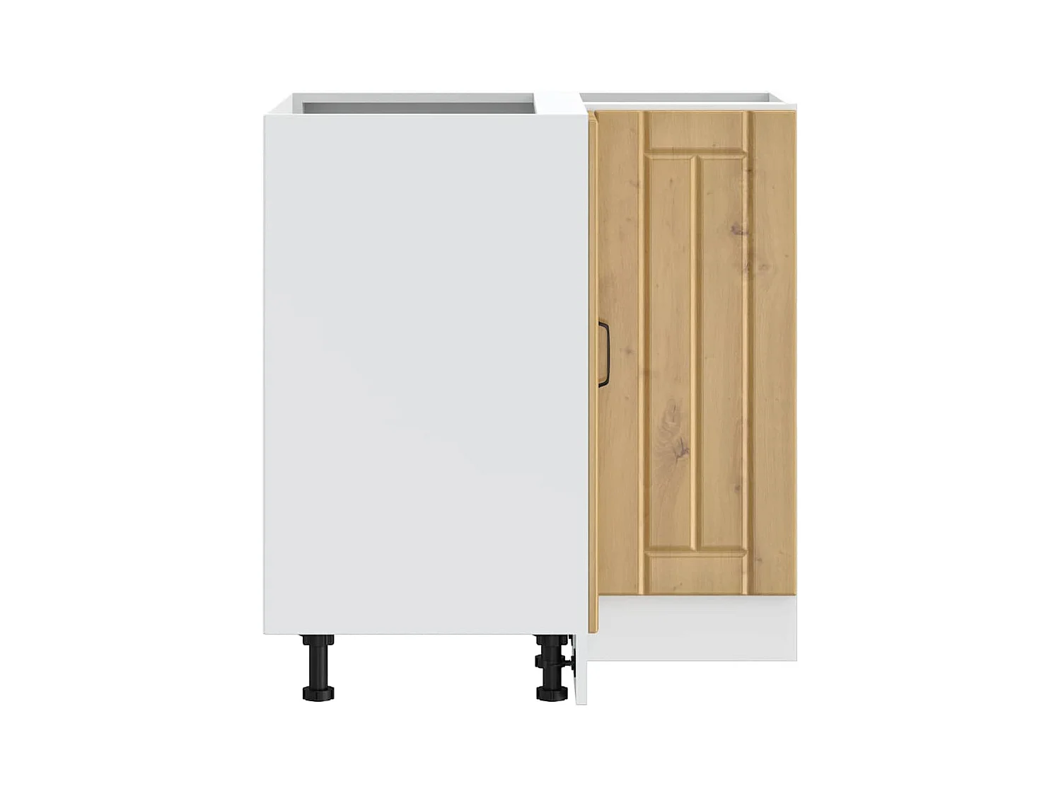 Armoire d'angle de cuisine Lucca chêne artisanal