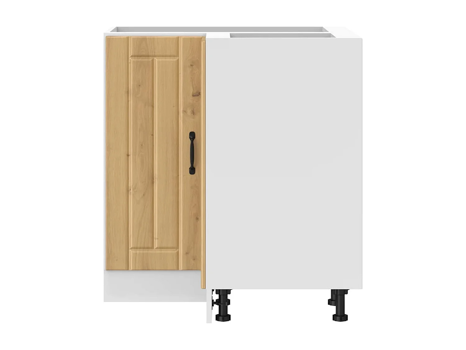 Armoire d'angle de cuisine Lucca chêne artisanal