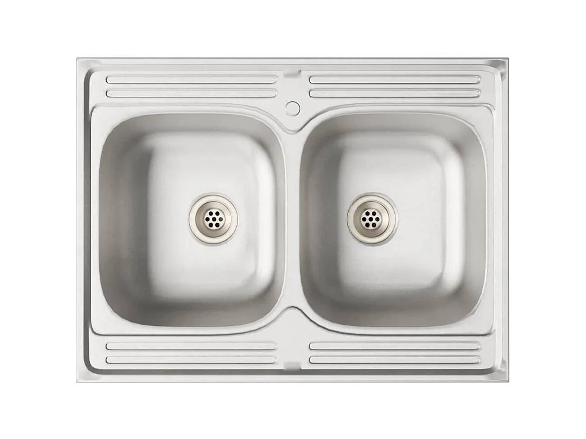 Mobile da cucina 2 pcs Nero 80 x 46 x 81.5 cm Legno multistrato