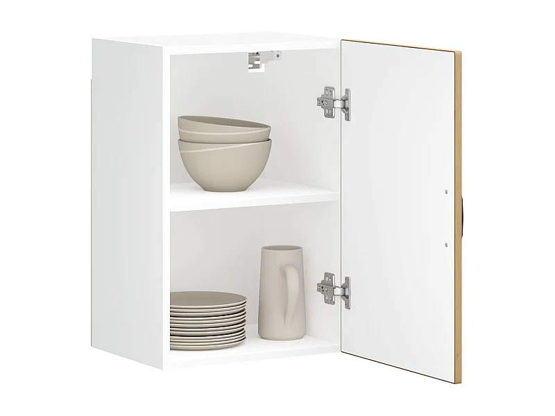 Keukenwandkast Lucca bewerkt hout artisanaal eikenkleur