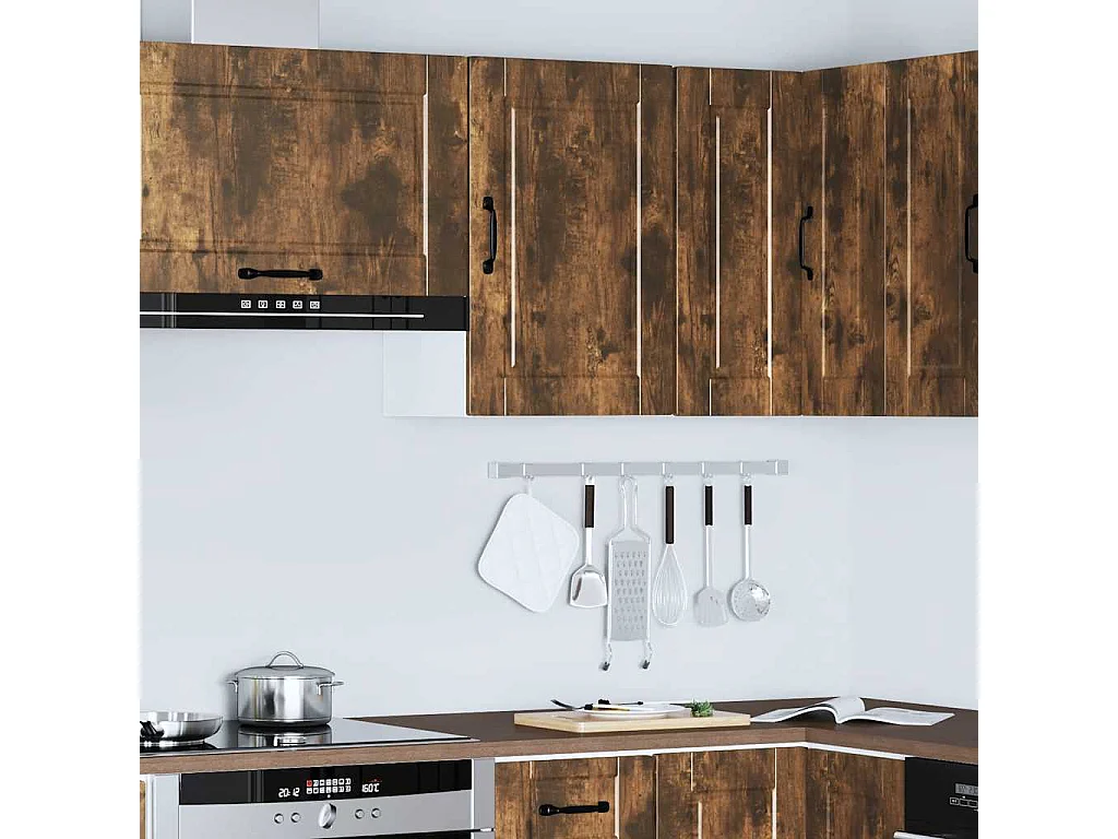 Armoire murale de cuisine Porto chêne fumé bois d'ingénierie