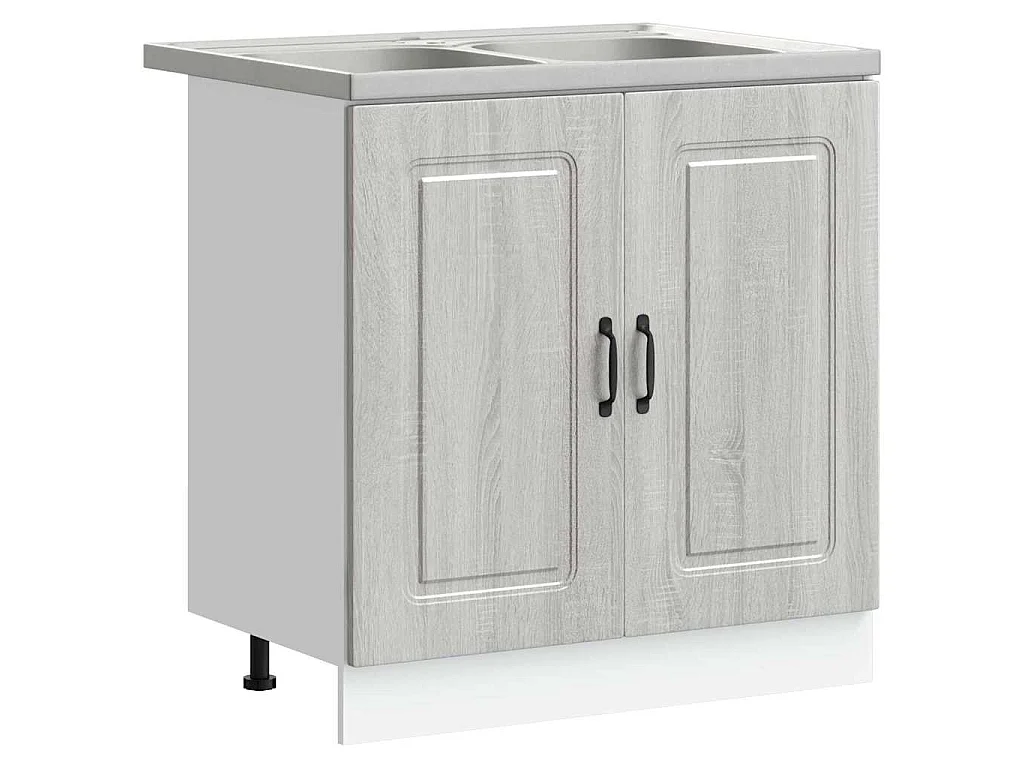 Armoire de cuisine Kalmar Gris Sonoma 80 x 46 x 81,5 cm