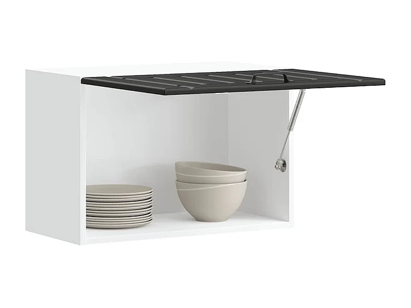 Küchen-Hängeschrank Lucca Schwarz Holzwerkstoff