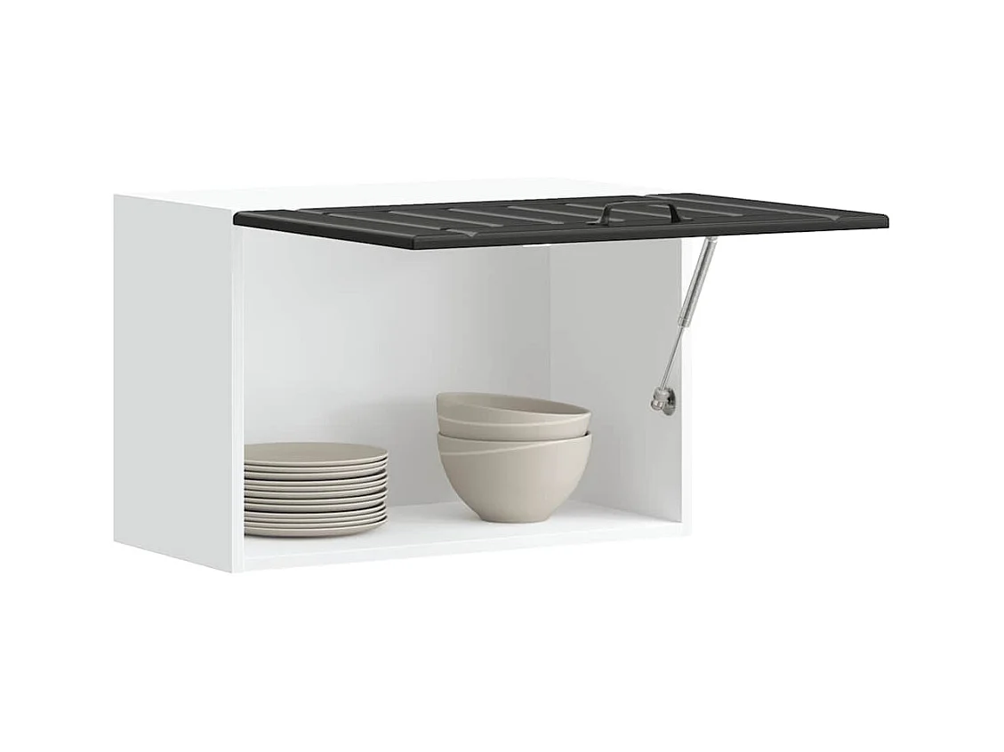 Küchen-Hängeschrank Lucca Schwarz Holzwerkstoff