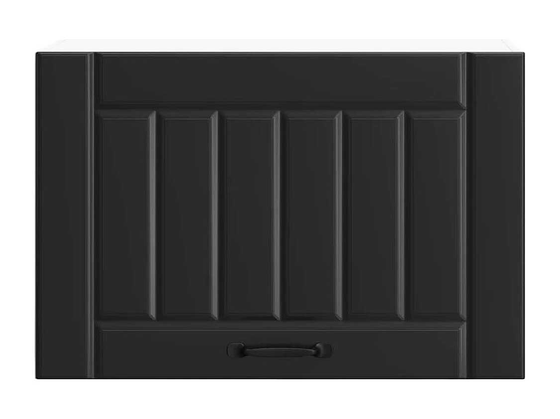 Armoire murale de cuisine Lucca noir bois d'ingénierie