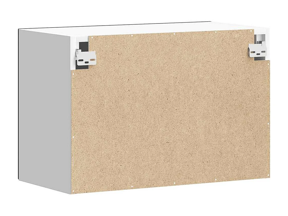 Armoire murale de cuisine Lucca noir bois d'ingénierie