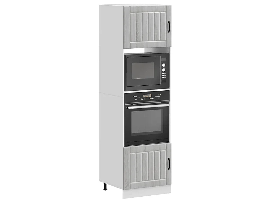 Armoires de four 2 pcs Kalmar sonoma gris bois d'ingénierie