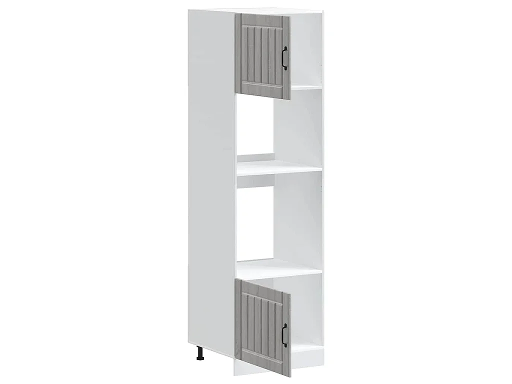 Armoires de four 2 pcs Kalmar sonoma gris bois d'ingénierie