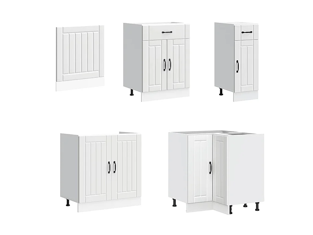 Ensemble d'armoires de cuisine 11 pcs Lucca bois d'ingénierie