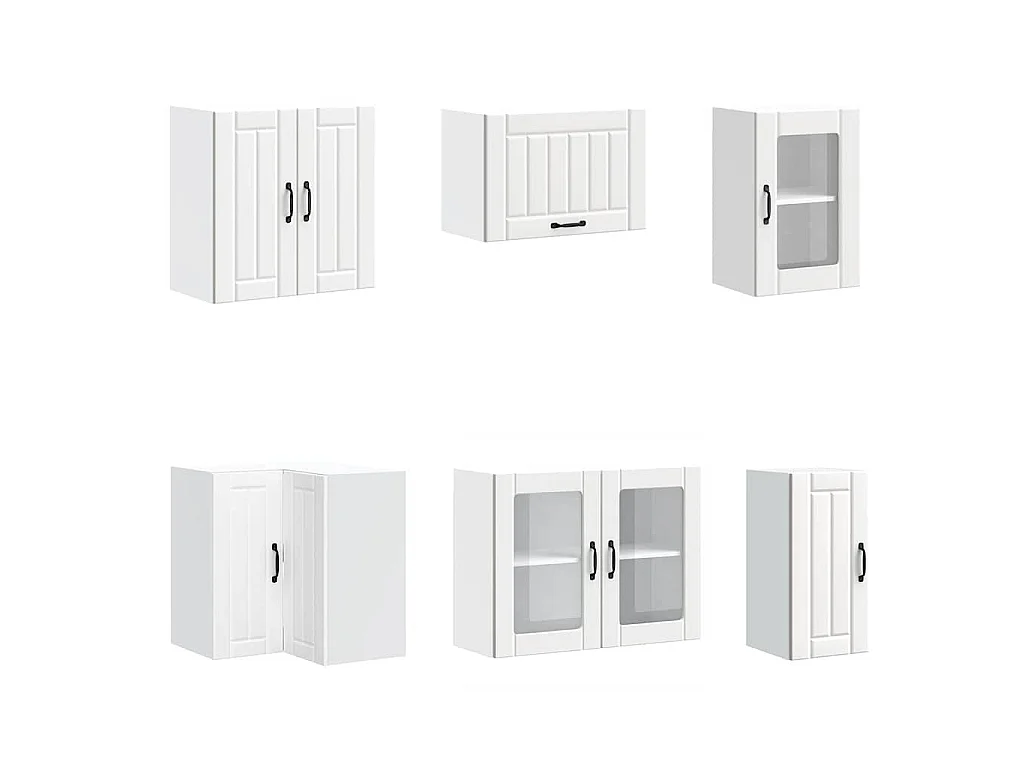 Ensemble d'armoires de cuisine 11 pcs Lucca bois d'ingénierie