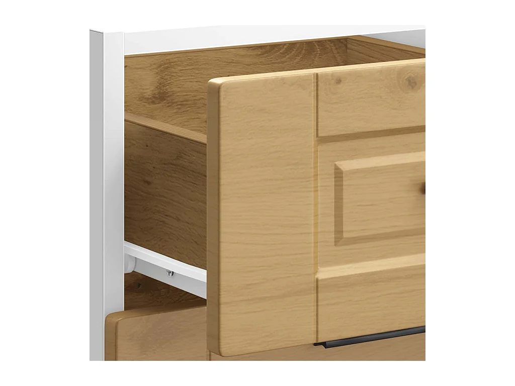 Keuken onderkast Porto bewerkt hout artisanaal eikenkleur