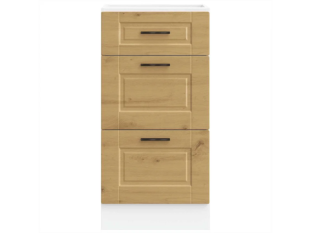 Armoire de cuisine Porto chêne artisanal bois d'ingénierie