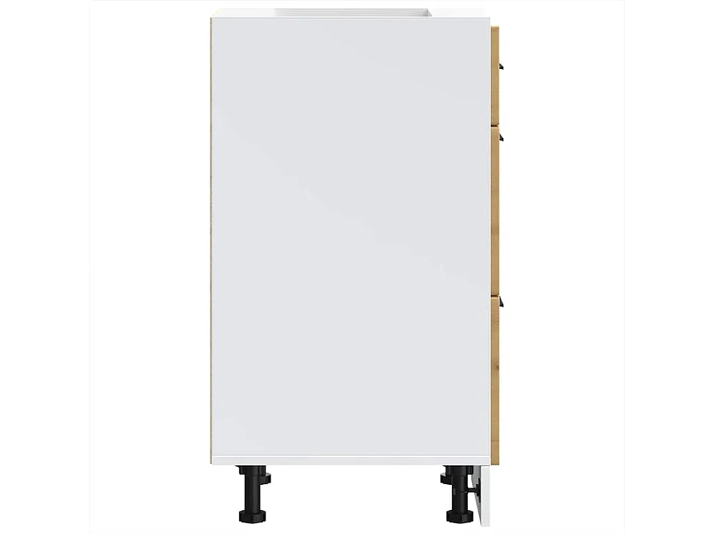 Armoire de cuisine Porto chêne artisanal bois d'ingénierie