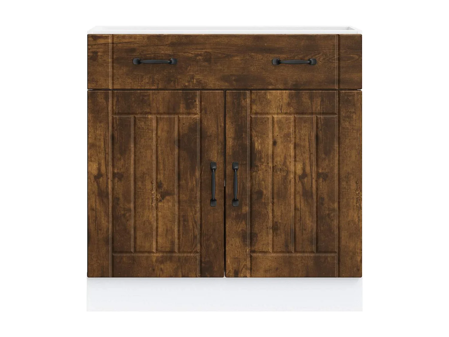 Armoire de cuisine Lucca chêne fumé bois ingénierie