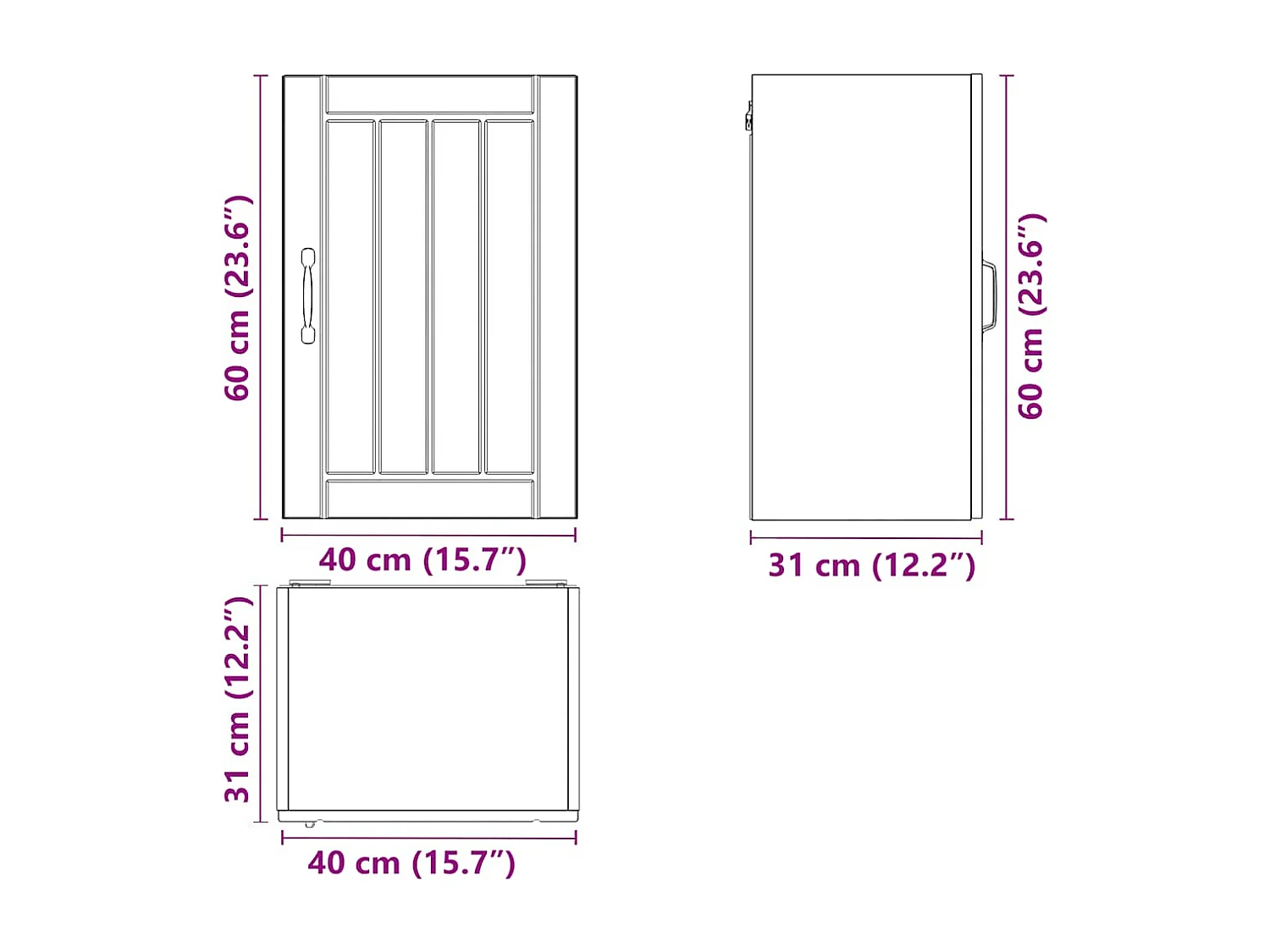 Armoire murale de cuisine Lucca chêne marron bois ingénierie
