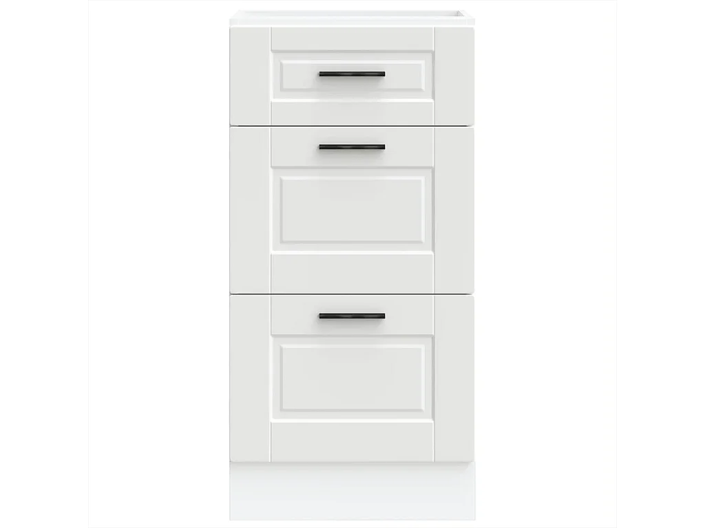 Armoire de cuisine Porto blanc bois d'ingénierie