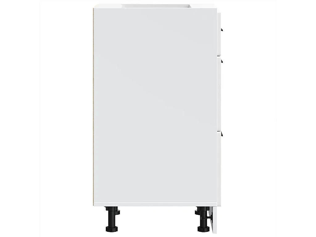 Armoire de cuisine Porto blanc bois d'ingénierie